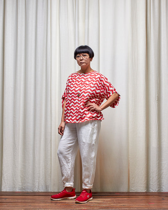 AVATAR top - Melon Chevron LIMITED RELEASE