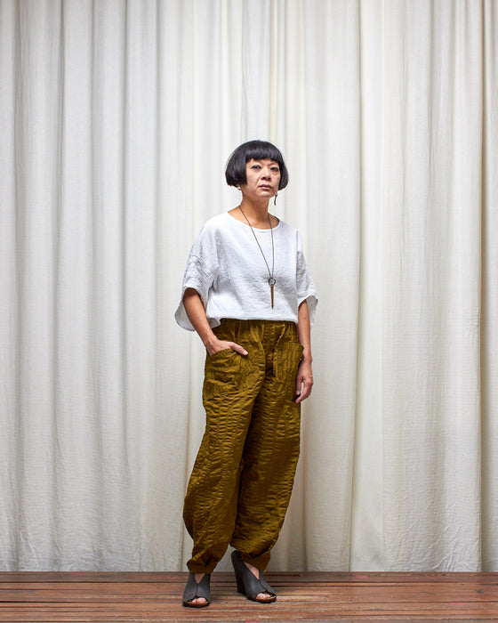 AVATAR CRINKLE top - White