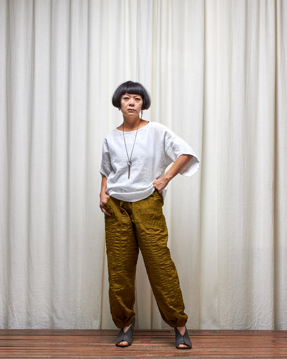 AVATAR CRINKLE top - White