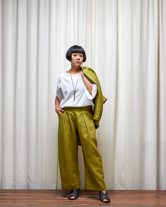 AVATAR CRINKLE top - White