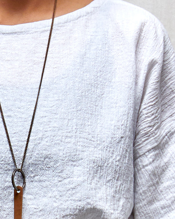 AVATAR CRINKLE top - White