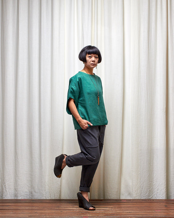 CUSTOM COLOUR LINEN - AVATAR top MADE-TO-ORDER