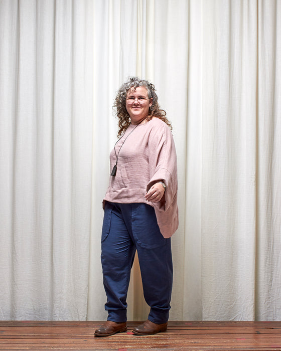 ECLIPSE CROP top - Musk Double Gauze