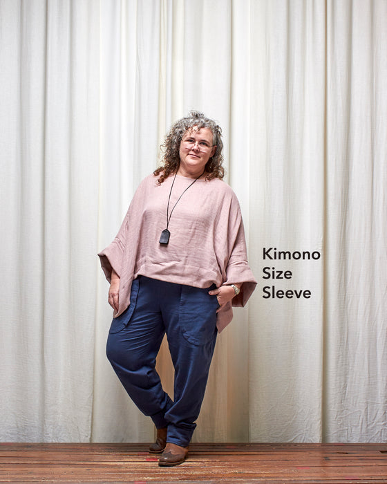 ECLIPSE CROP top - Musk Double Gauze