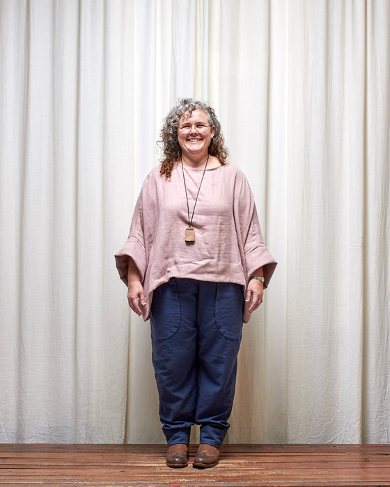 ECLIPSE CROP top - Musk Double Gauze