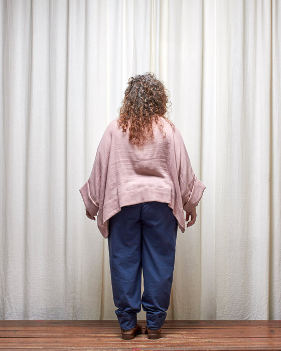 ECLIPSE CROP top - Musk Double Gauze