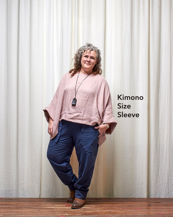 ECLIPSE CROP top - Musk Double Gauze