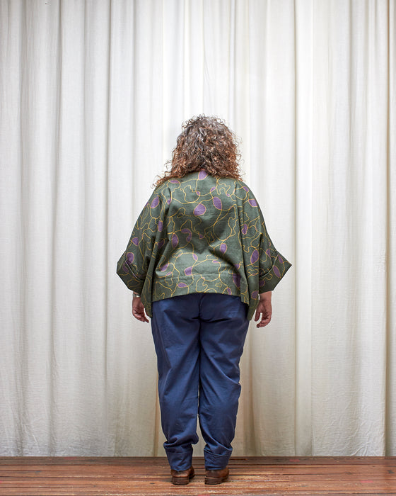 ECLIPSE CROP top - Scribbly Evergreen