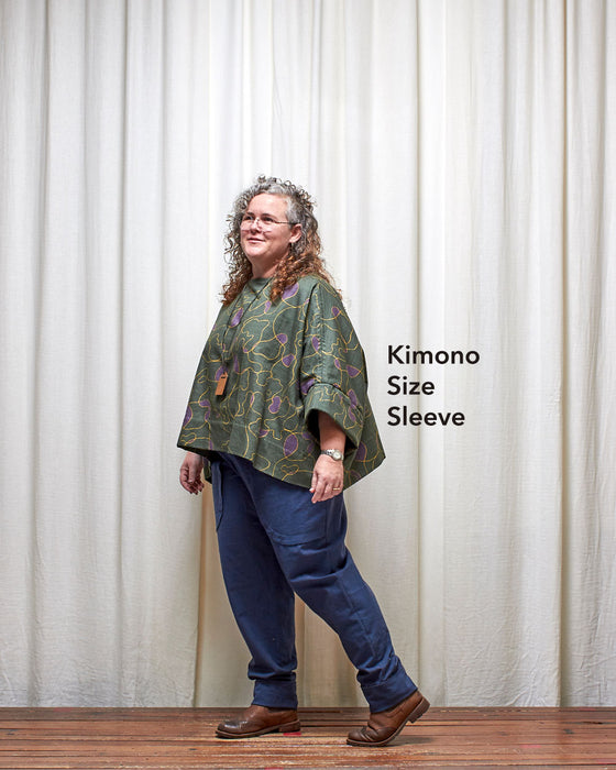 ECLIPSE CROP top - Scribbly Evergreen