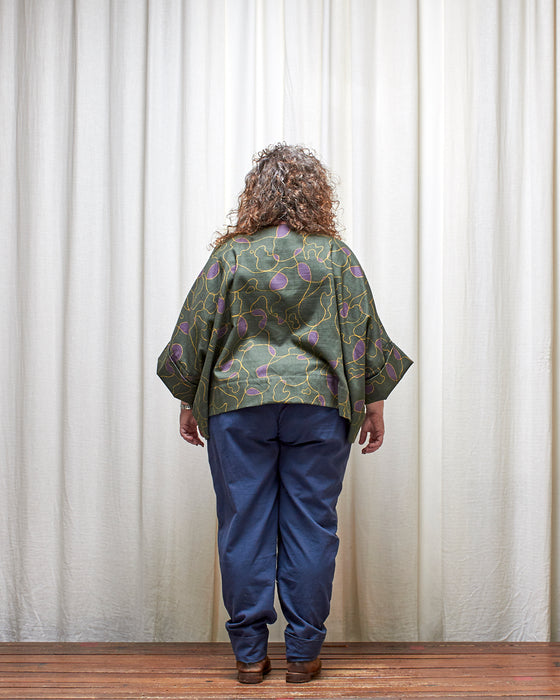 ECLIPSE CROP top - Scribbly Evergreen