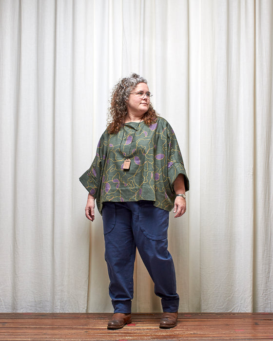 ECLIPSE CROP top - Scribbly Evergreen