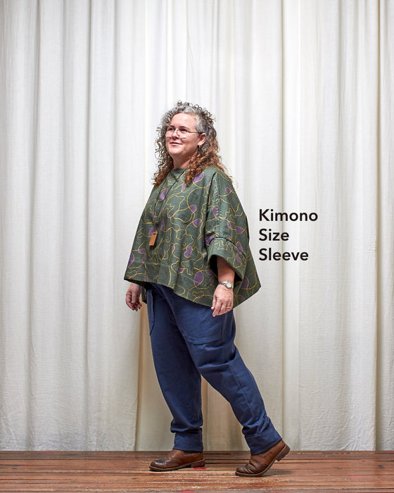 ECLIPSE CROP top - Scribbly Evergreen