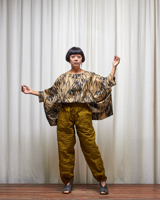 ECLIPSE CROP top - Antique Gold Bark