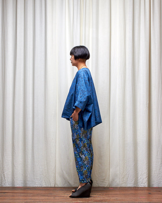 ECLIPSE CROP top - Deep Blue Botanical