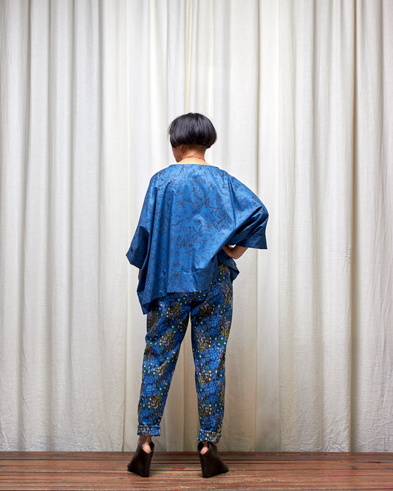 ECLIPSE CROP top - Deep Blue Botanical