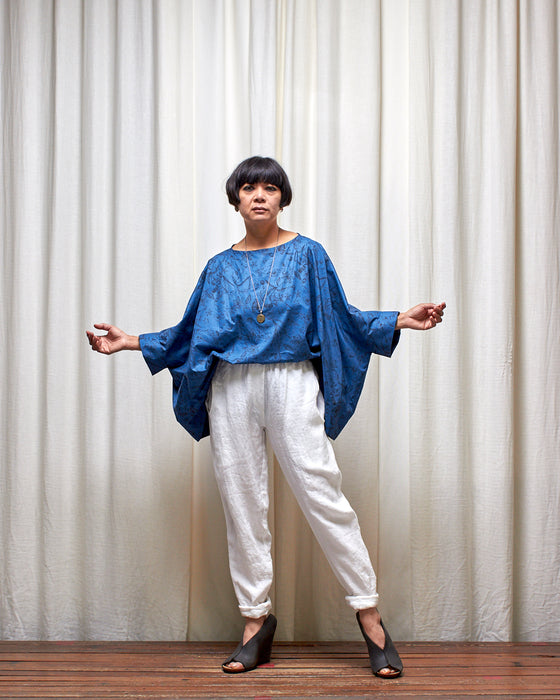 ECLIPSE CROP top - Deep Blue Botanical