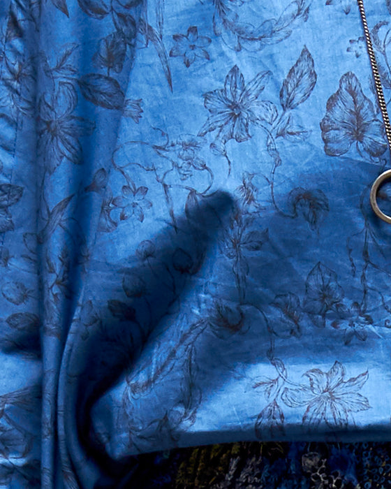 ECLIPSE CROP top - Deep Blue Botanical