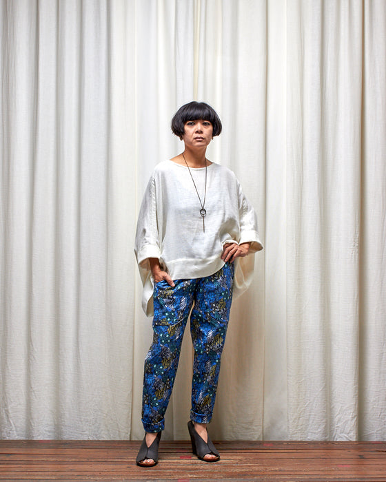 ECLIPSE CROP top - Ivory Double Gauze