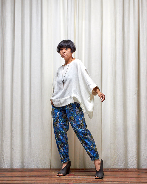 ECLIPSE CROP top - Ivory Double Gauze