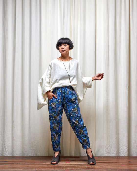 ECLIPSE CROP top - Ivory Double Gauze