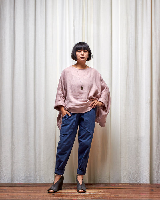 ECLIPSE CROP top - Musk Double Gauze