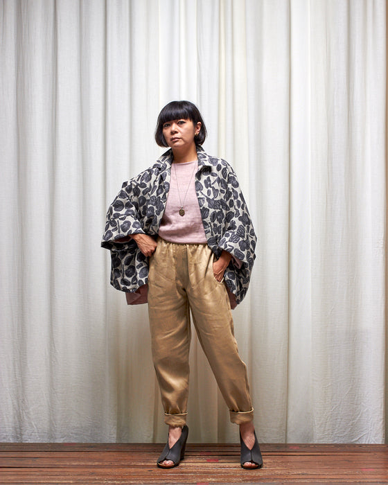 ECLIPSE CROP top - Musk Double Gauze