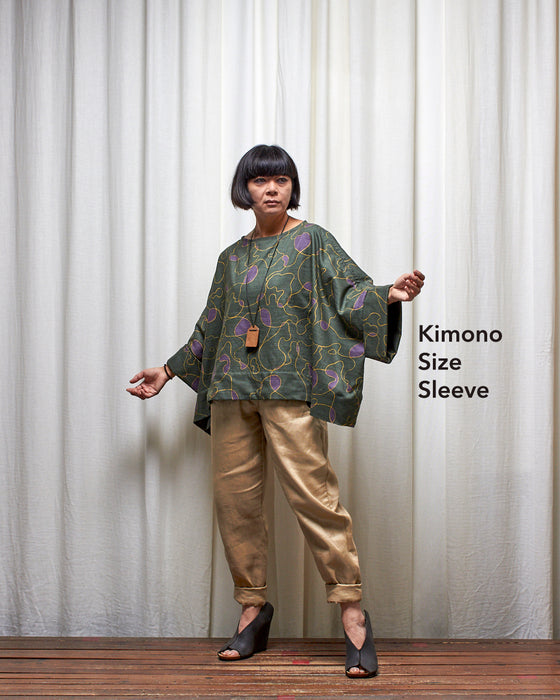 ECLIPSE CROP top - Scribbly Evergreen