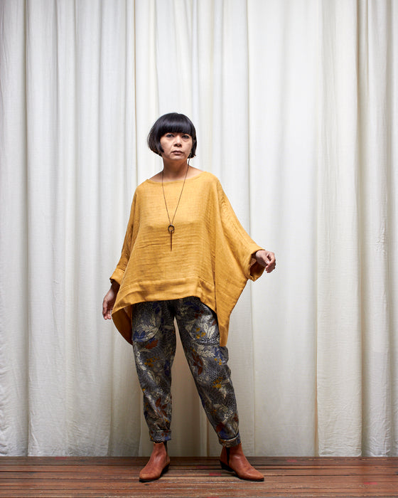 ECLIPSE CROP top - Turmeric Double Gauze **ONLY 2 AVAILABLE**