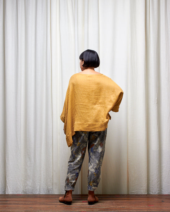 ECLIPSE CROP top - Turmeric Double Gauze **ONLY 2 AVAILABLE**