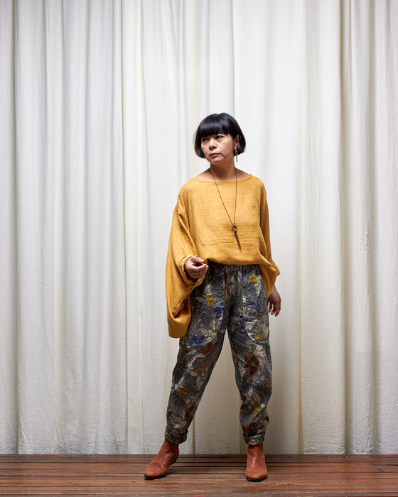 ECLIPSE CROP top - Turmeric Double Gauze **ONLY 2 AVAILABLE**