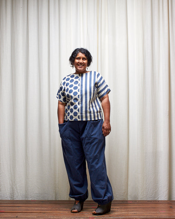 HAUS pants - Dusty Navy LAST CHANCE