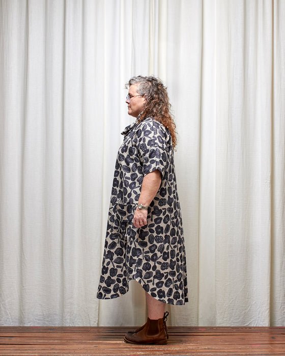 INCONSEQUENCE dress - Charcoal Seed Flowers