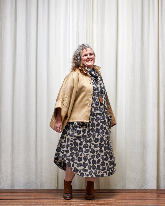 INCONSEQUENCE dress - Charcoal Seed Flowers