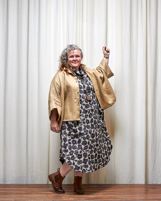 INCONSEQUENCE dress - Charcoal Seed Flowers