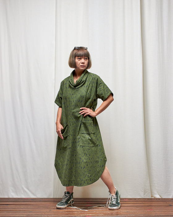 INCONSEQUENCE dress - Arounna Leafy Greens LAST CHANCE