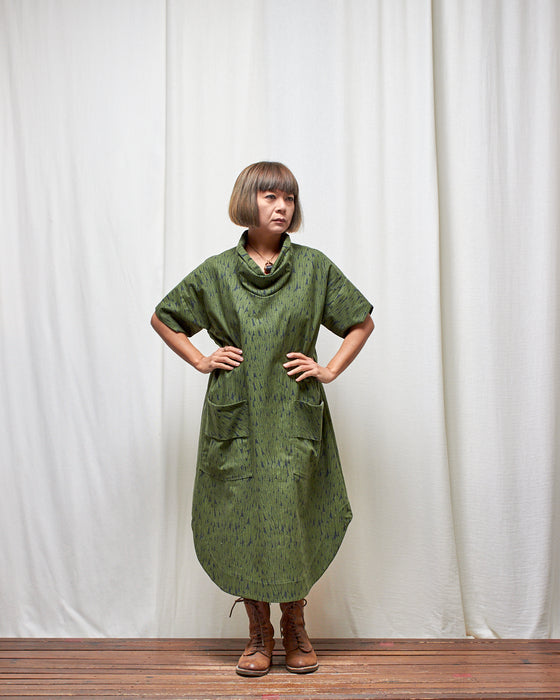 INCONSEQUENCE dress - Arounna Leafy Greens LAST CHANCE