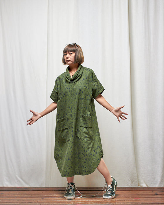 INCONSEQUENCE dress - Arounna Leafy Greens LAST CHANCE