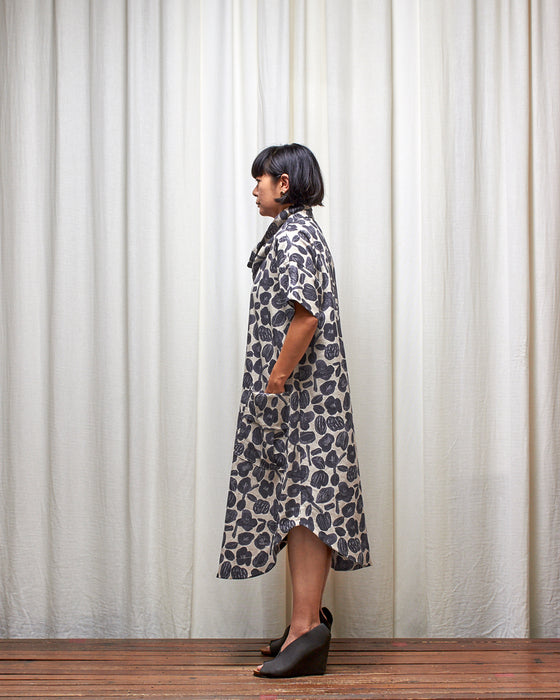 INCONSEQUENCE dress - Charcoal Seed Flowers