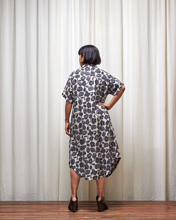 INCONSEQUENCE dress - Charcoal Seed Flowers