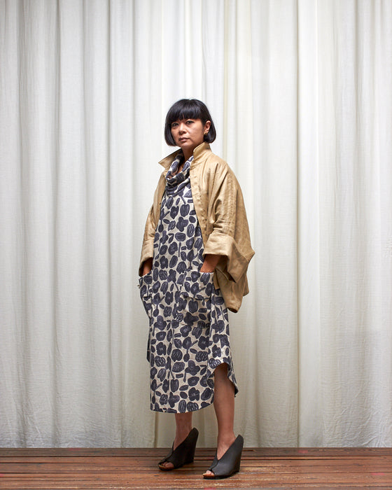 INCONSEQUENCE dress - Charcoal Seed Flowers