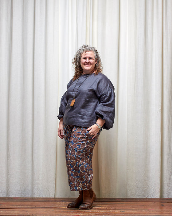 LAZY ANNIE pants - Mocha Seed Flowers