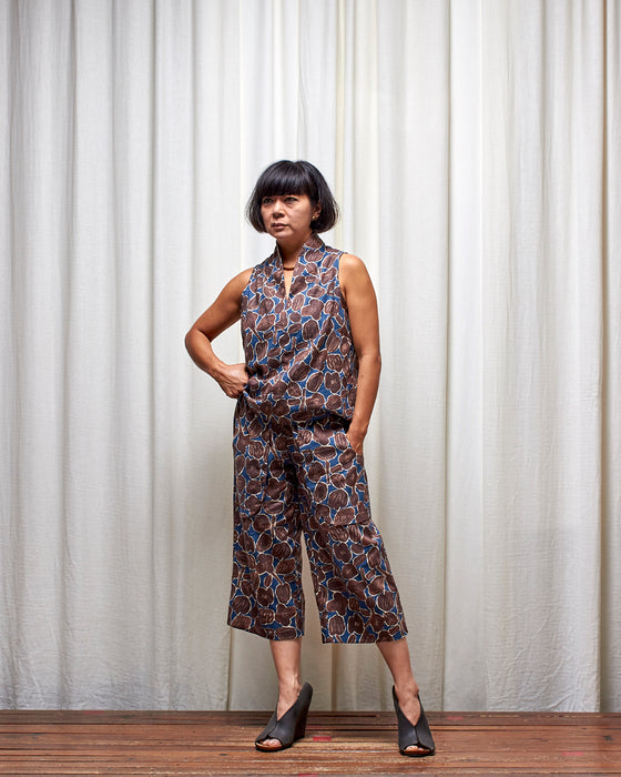 LAZY ANNIE pants - Mocha Seed Flowers