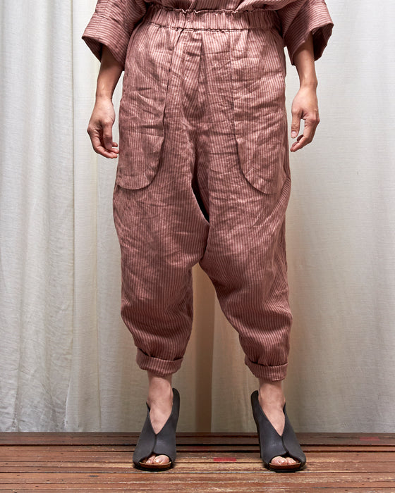 LAZY JACK pants - Musk Stripe MADE-TO-ORDER