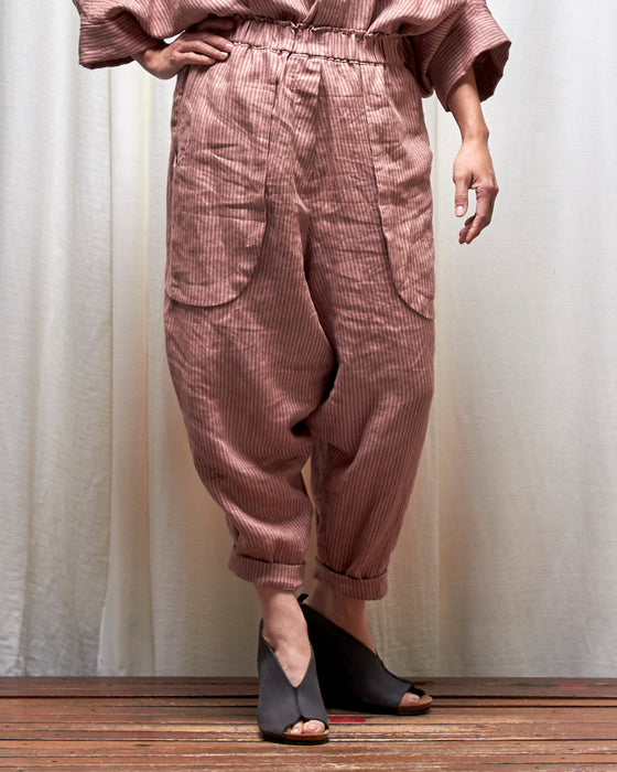 LAZY JACK pants - Musk Stripe MADE-TO-ORDER