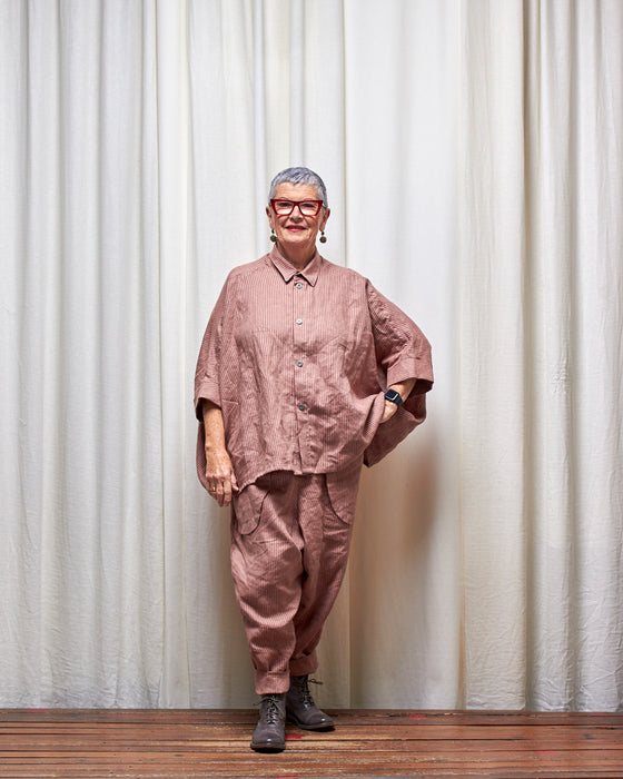 LAZY JACK pants - Musk Stripe MADE-TO-ORDER