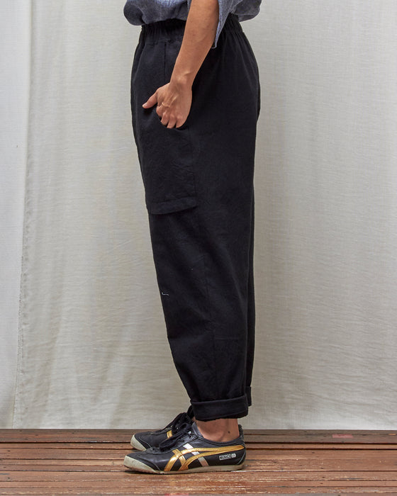 LAZY SUSAN pants - Crushed Black