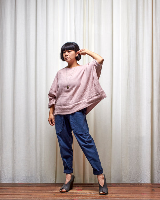 LAZY SUSAN pants - Crushed Dusty Navy