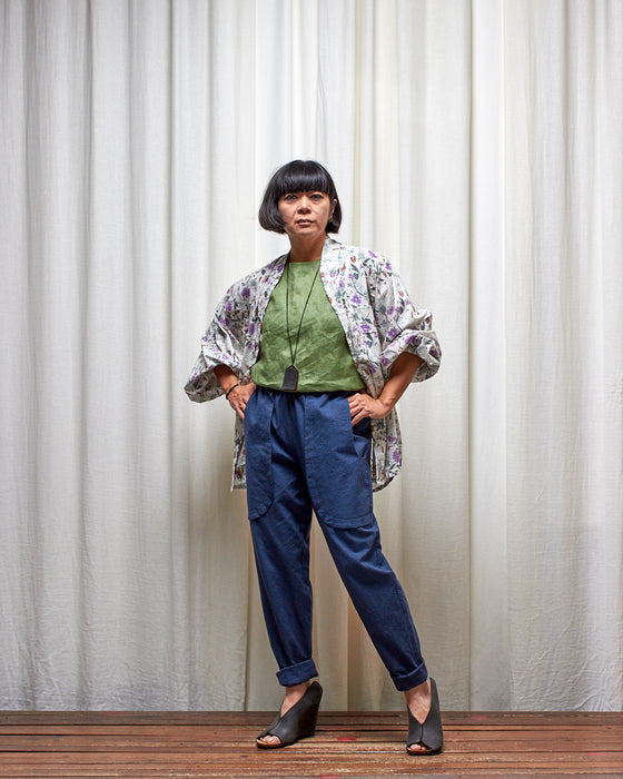 LAZY SUSAN pants - Crushed Dusty Navy