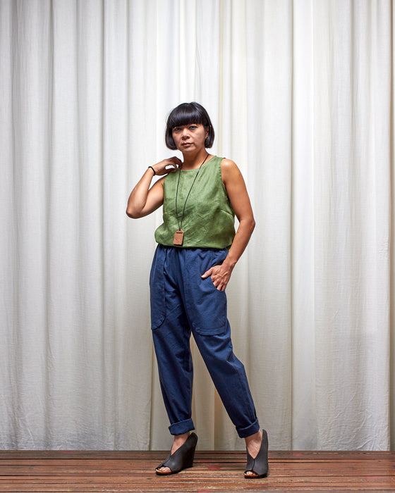 LAZY SUSAN pants - Crushed Dusty Navy