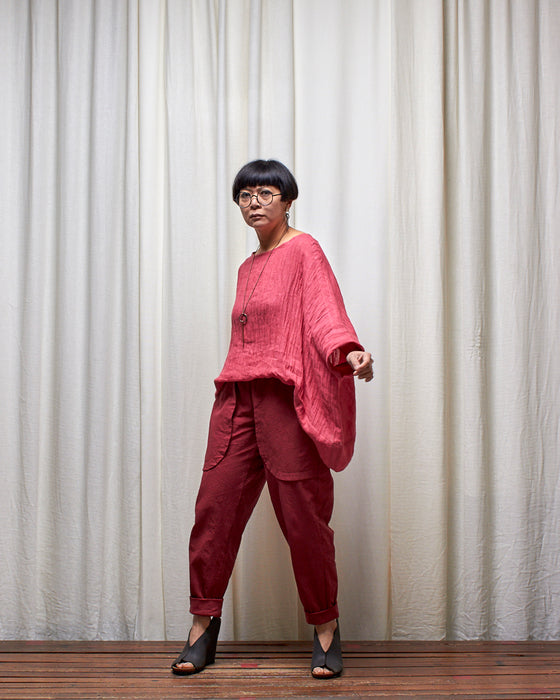 LAZY SUSAN pants - Crushed Pomegranate